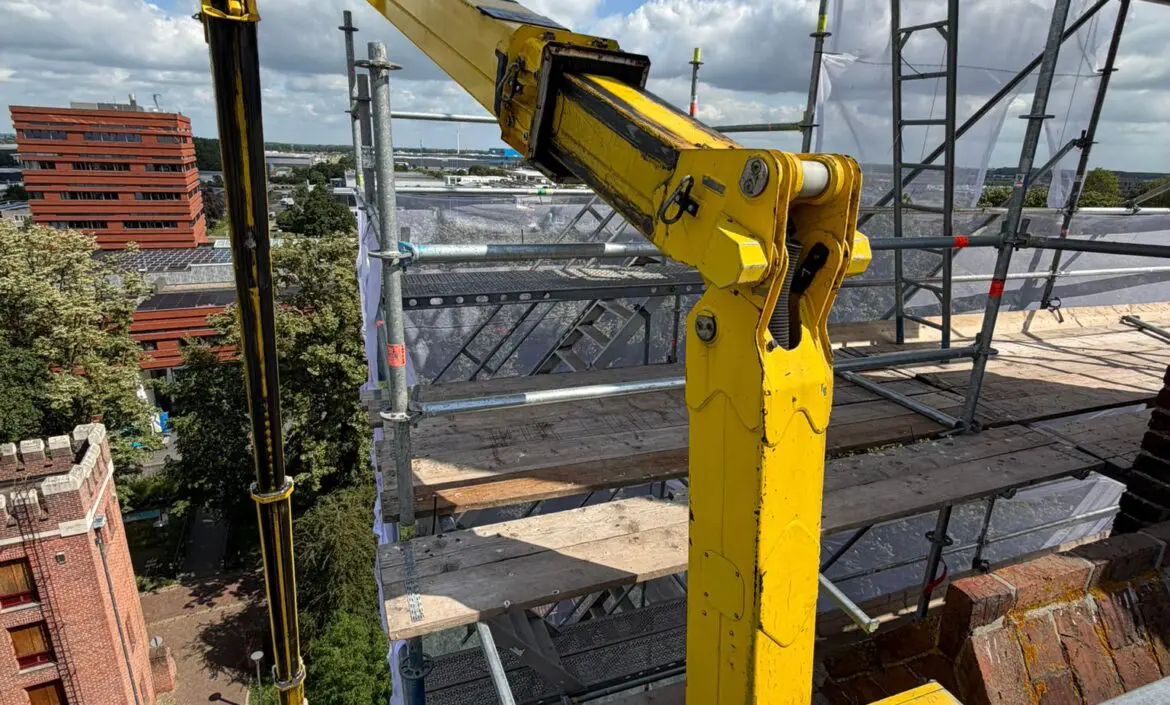 Project renovatie - Plekken waar je met een steiger niet bij kan komen